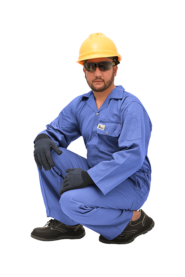 PREMIUM COTTON FULL BODY COVERALL 190 GSM LIGHT BLUE