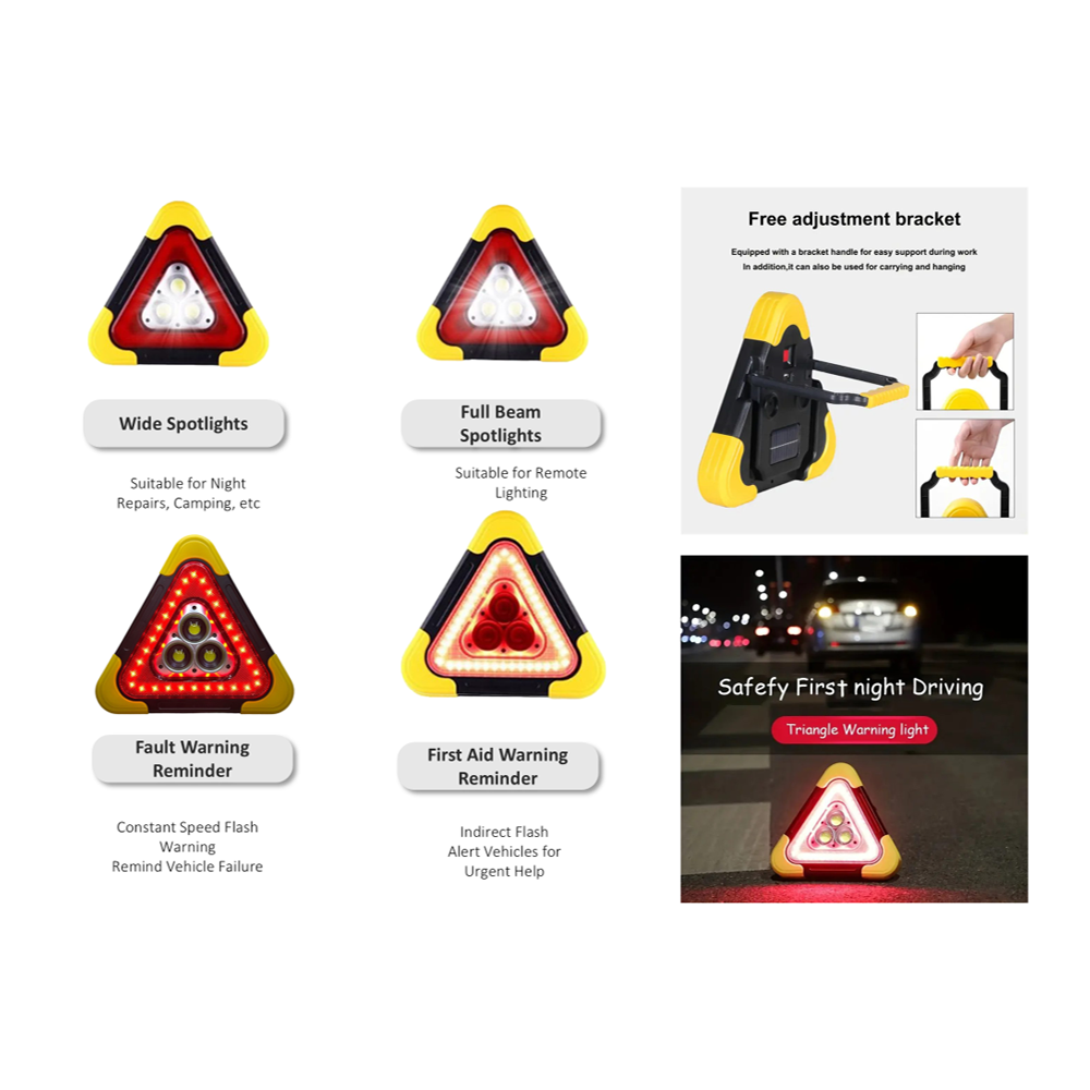 Portable Tripod Solar and Rechargeable Powered Light YW-SJP3