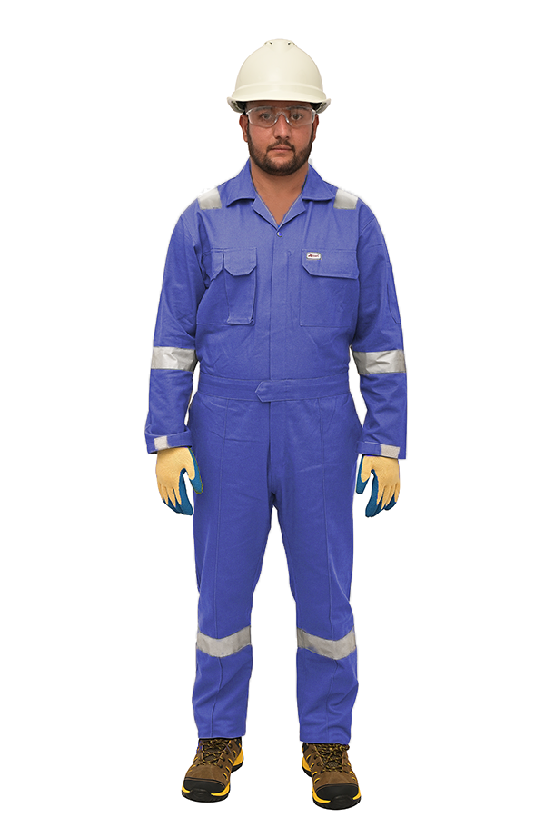 Coverall 100% Premium Cotton 240GSM with Reflective