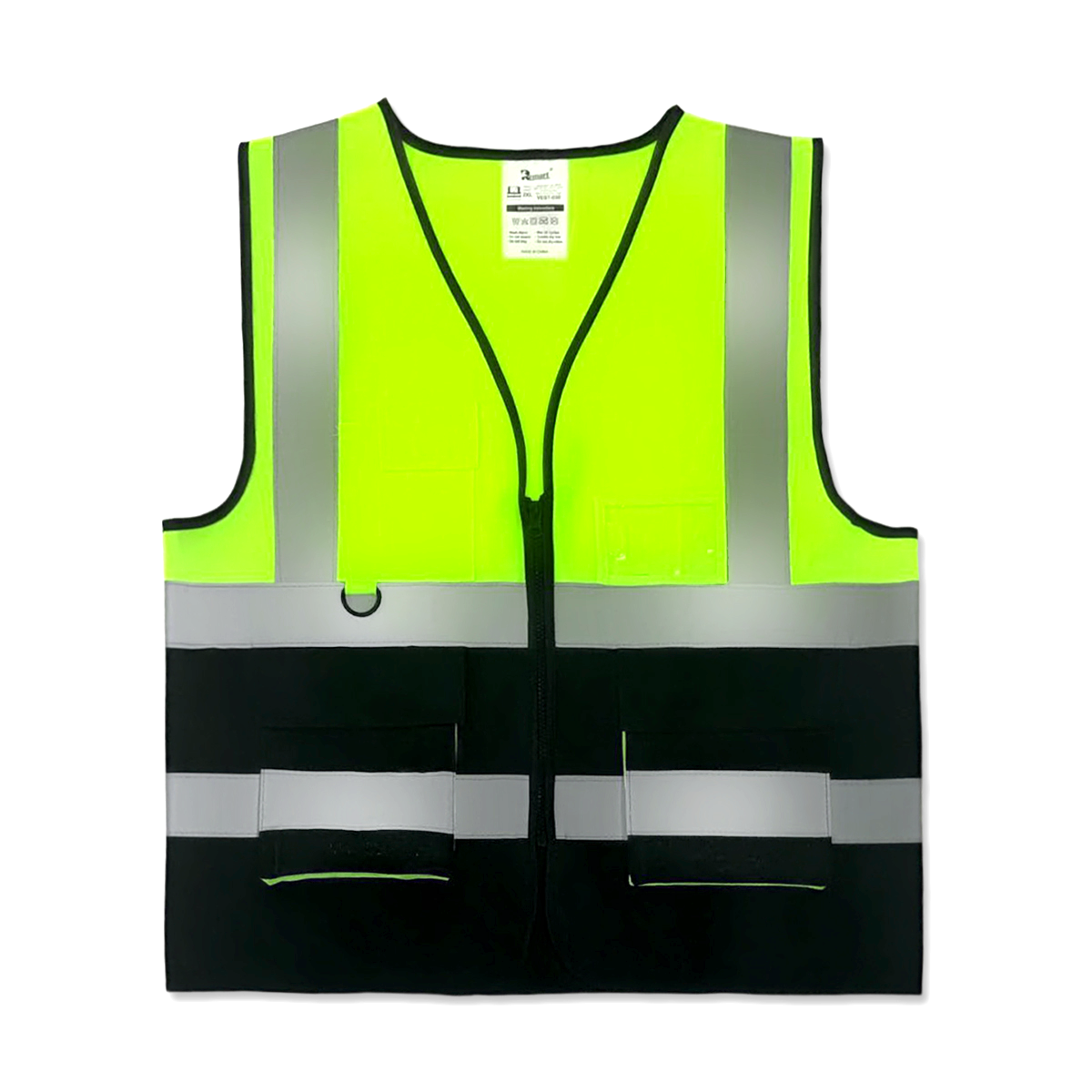 Safety Vest-030 Yellow & Black Two Color Jointed