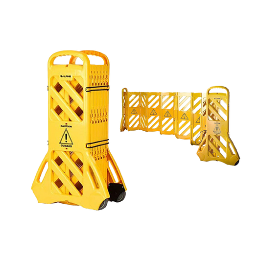 4Meter Yellow Mobile Portable Retractable Barrier