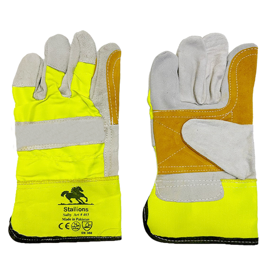 Safety Cuff Leather Gloves DPG