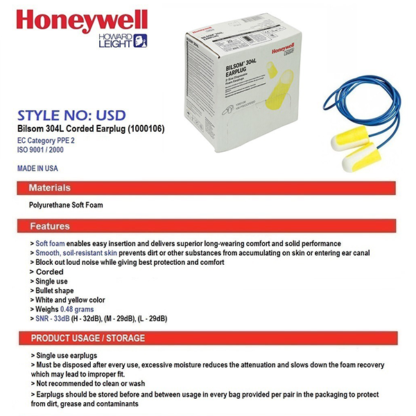 Honeywell Earplugs