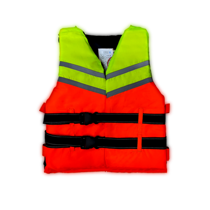 Life Jacket orange (Yellow/ Red) with Reflective