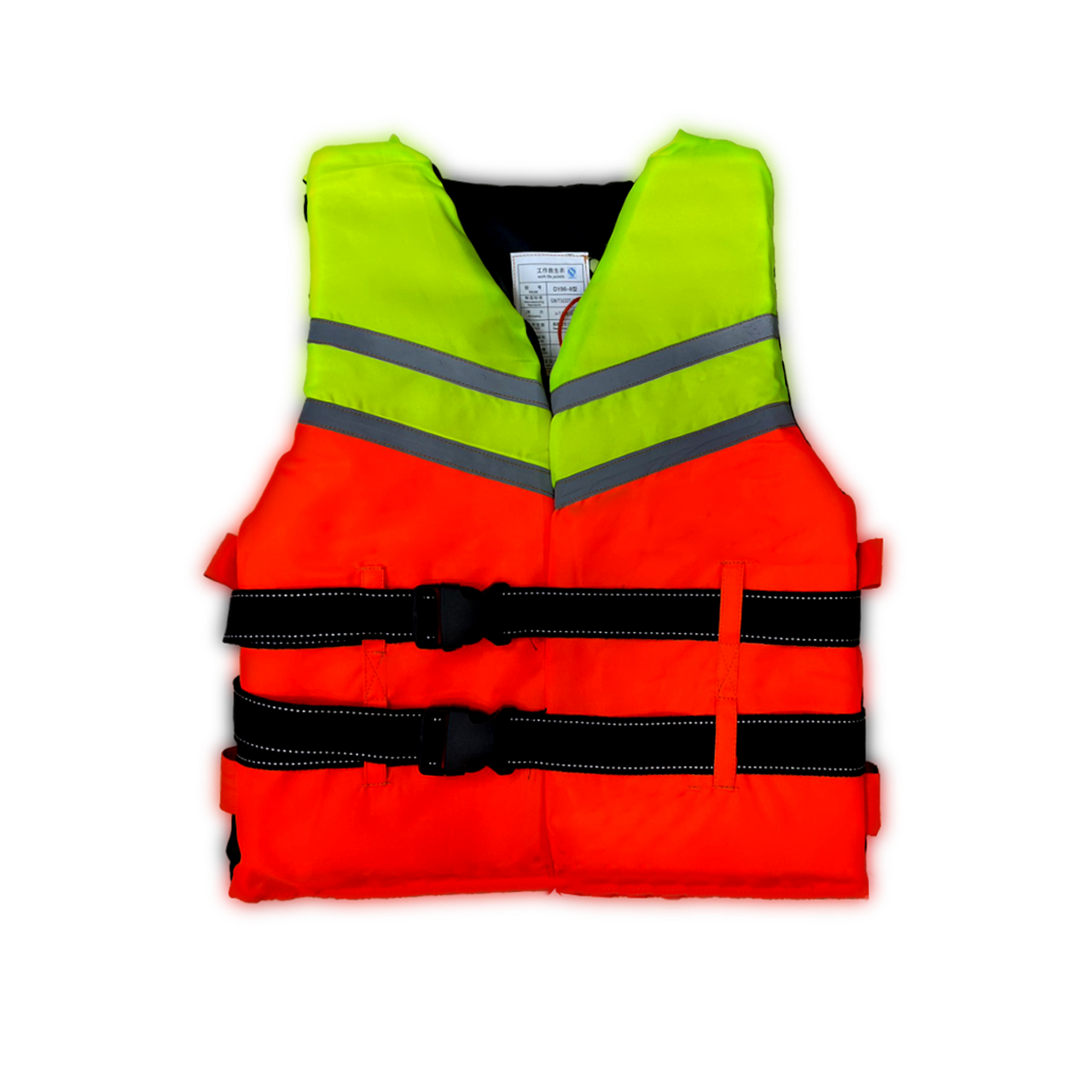 Life Jacket orange (Yellow/ Red) with Reflective