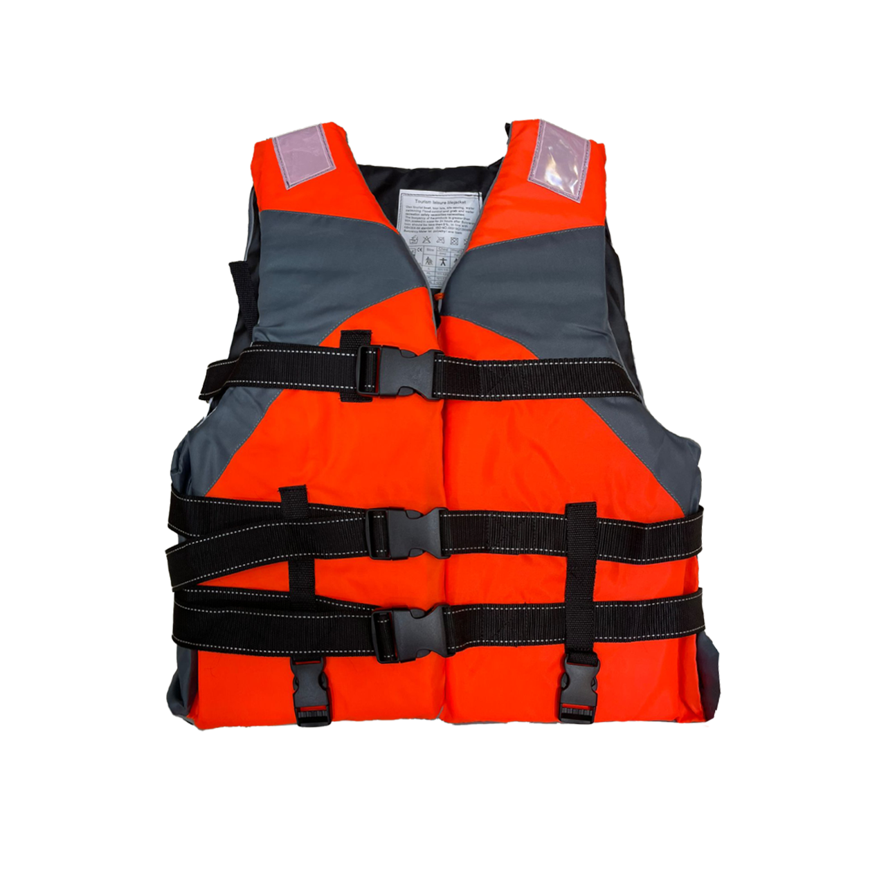 Life Jacket Orange and Grey