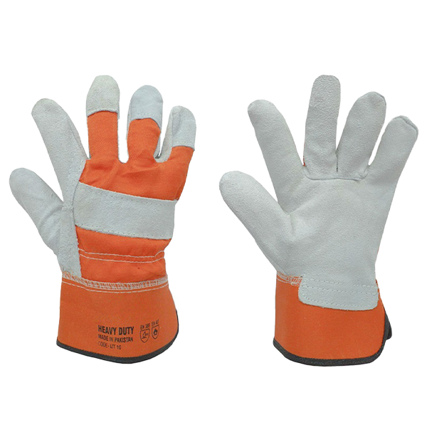 Safety Cuff Leather Gloves PK-AB(ORANGE)