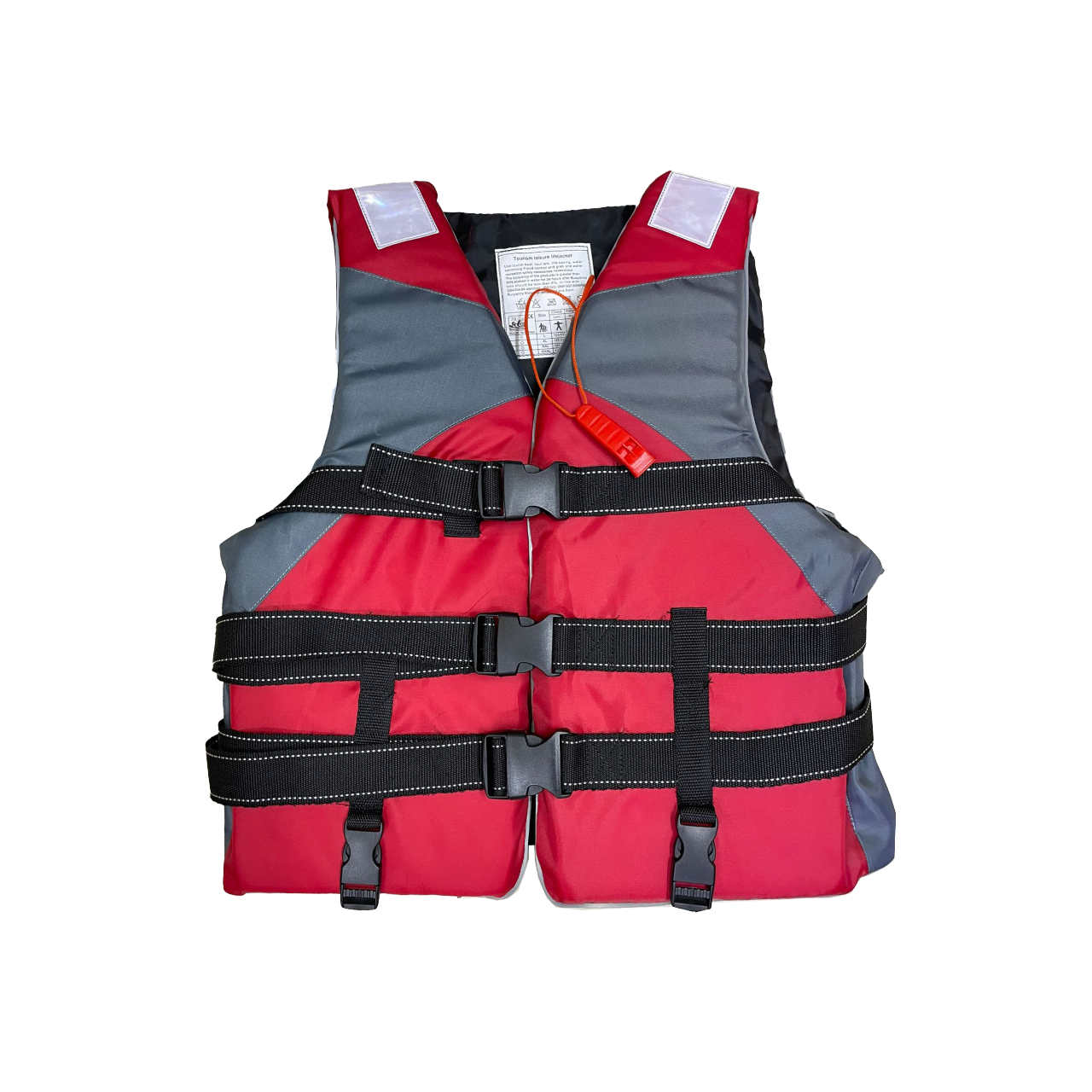 Life Jacket Red & Grey