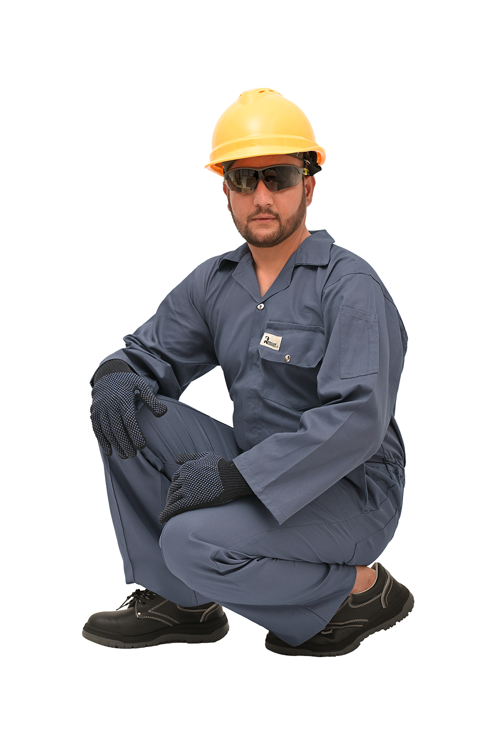 Coverall 100% Cotton Grey