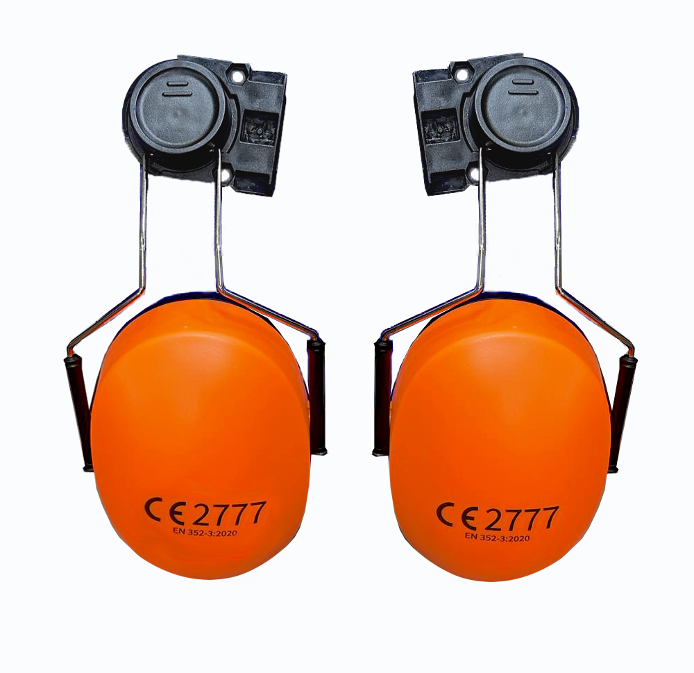 ABS Helmet- Mounted Earmuff-005(Orange) – Middle East Rainbow FZCO.