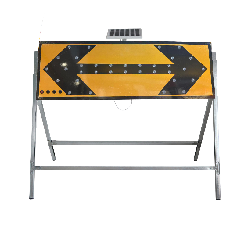 solar led arrow traffic sign with stand-YBK