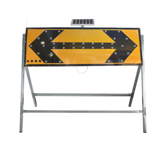 solar led arrow traffic sign with stand-YBK