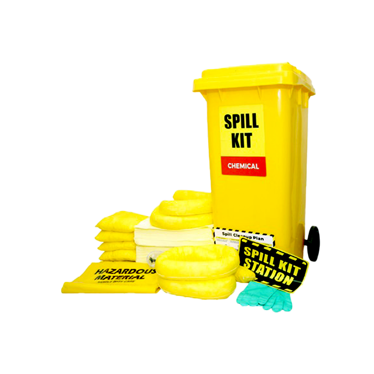 30G Wheeled Bin Type Spill Kit